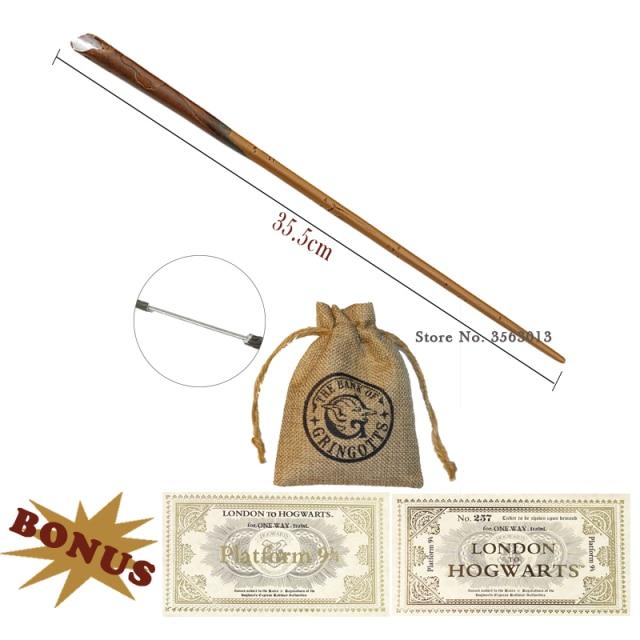 All HP Magical Wands (With FREE Hogwarts Ticket And Bag) - Magicartz