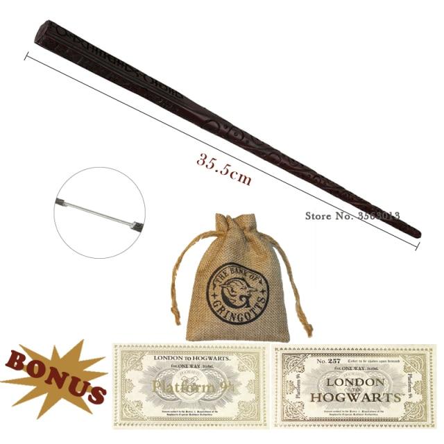 All HP Magical Wands (With FREE Hogwarts Ticket And Bag) - Magicartz