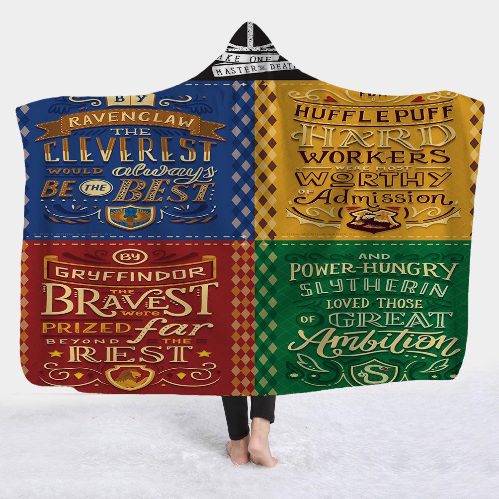 Harry Potter 3D Printed Hooded Blanket - Magicartz