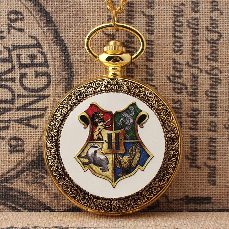 Harry Potter Anime Pocket Watch Harry Potter Magicartz Badge gold 