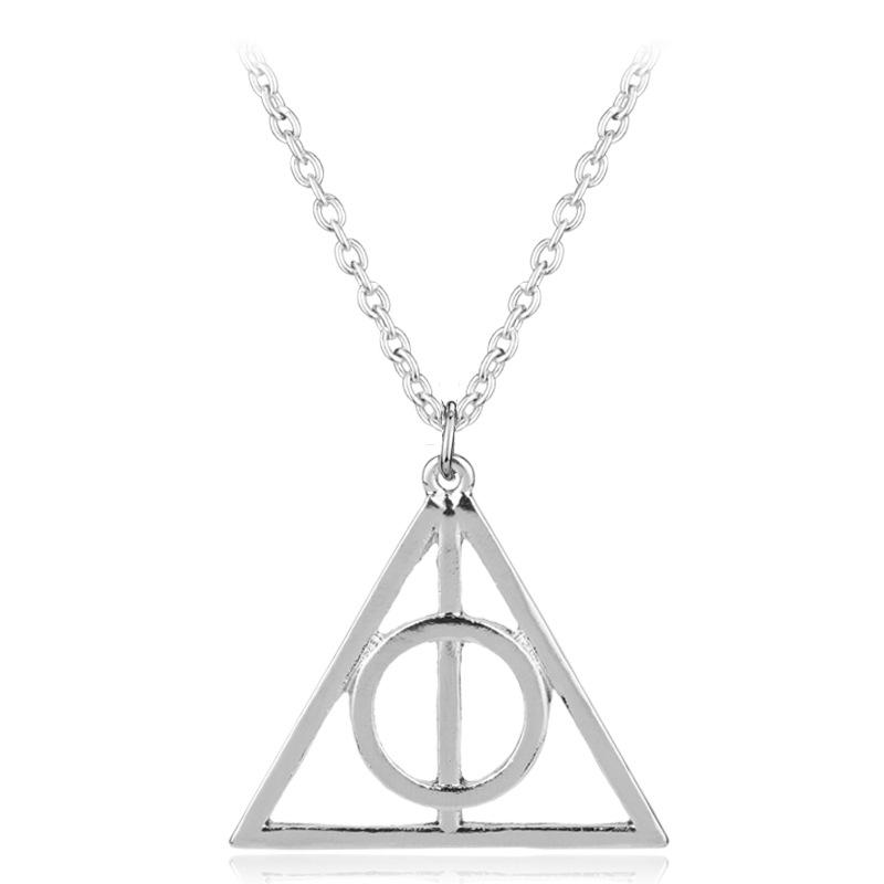 Harry Potter Luna Deathly Hallows Triangle Necklace Harry Potter Magicartz Shiny Polished 